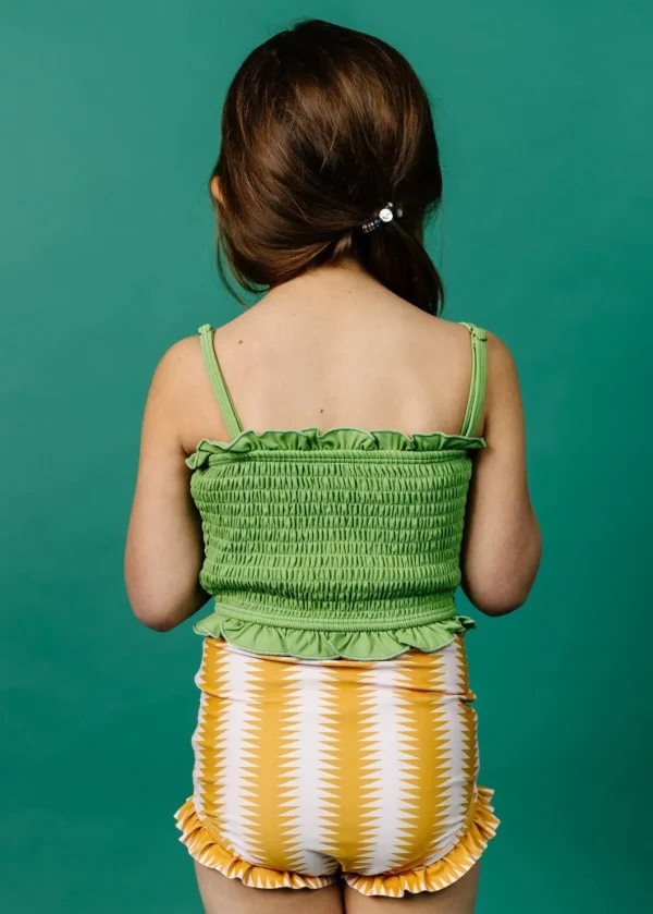 Sweet Pea Green | Mini Bandeau Top