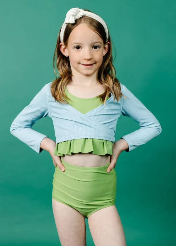 Sweet Pea Green | Mini High-Waisted Bottoms