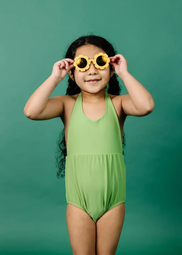 Sweet Pea Green | Mini Romper One-Piece