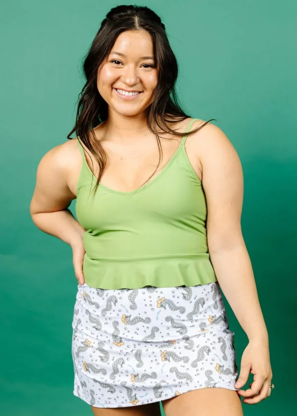 Sweet Pea Green | Scoop Back Top