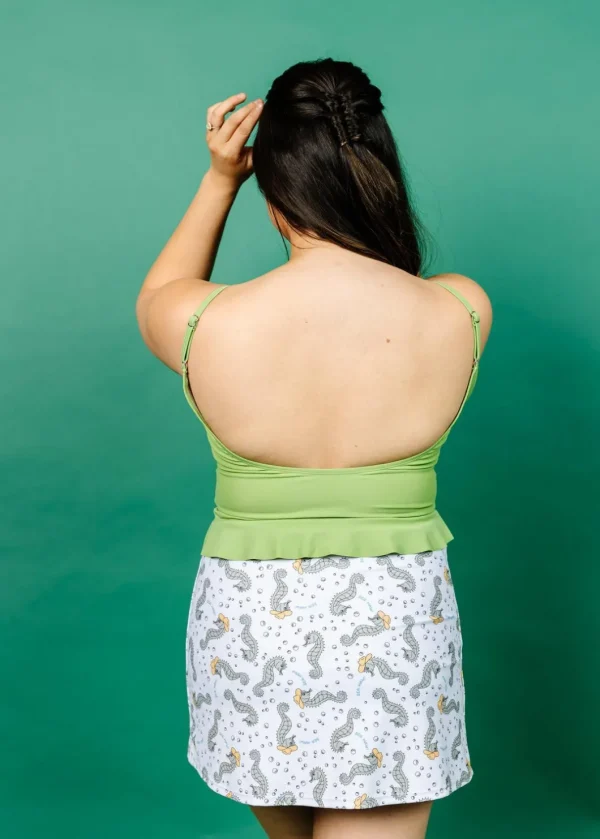 Sweet Pea Green | Scoop Back Top
