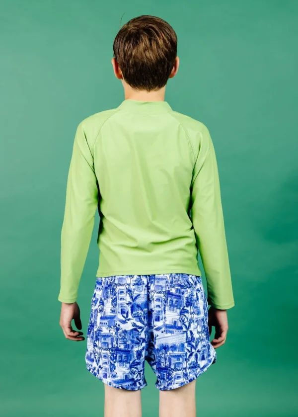 Sweet Pea Green | Youth Rashguard Top (Unisex)