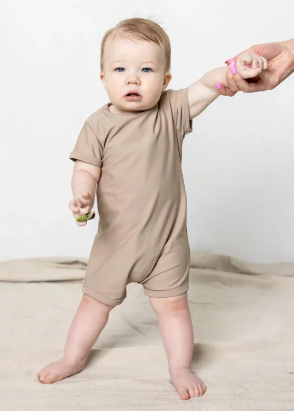 Taupe | Baby Shorties Rashguard (Unisex)