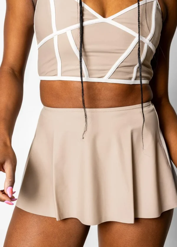 Taupe | Detached Short Skirt