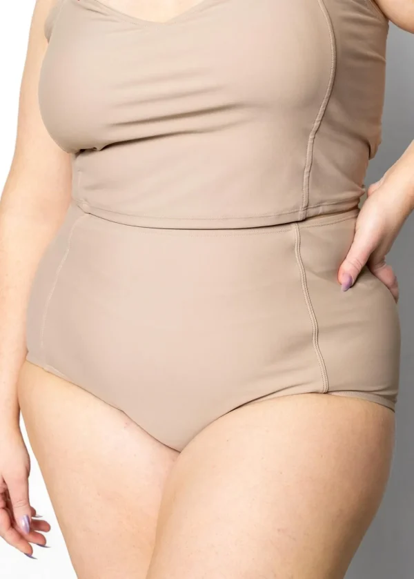 Taupe | Extended High-Waisted Bottoms