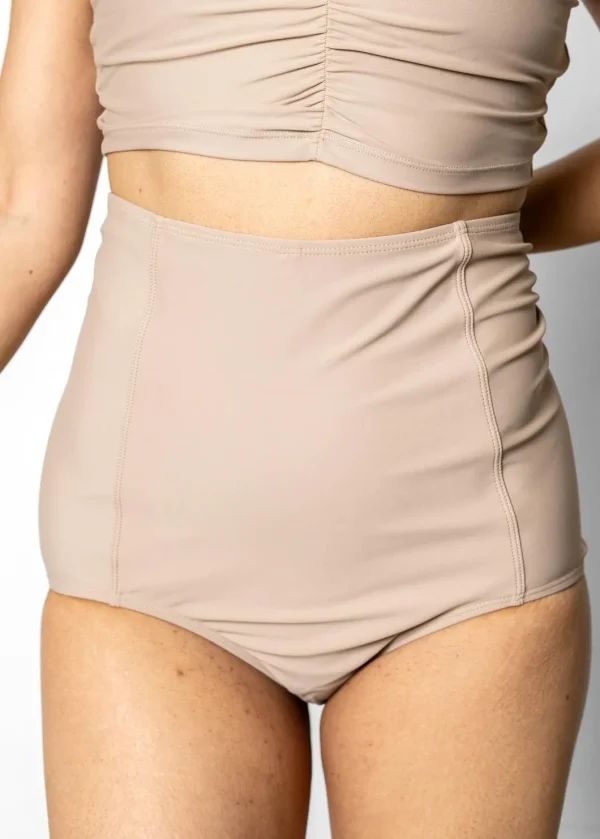 Taupe | Extended High-Waisted Bottoms