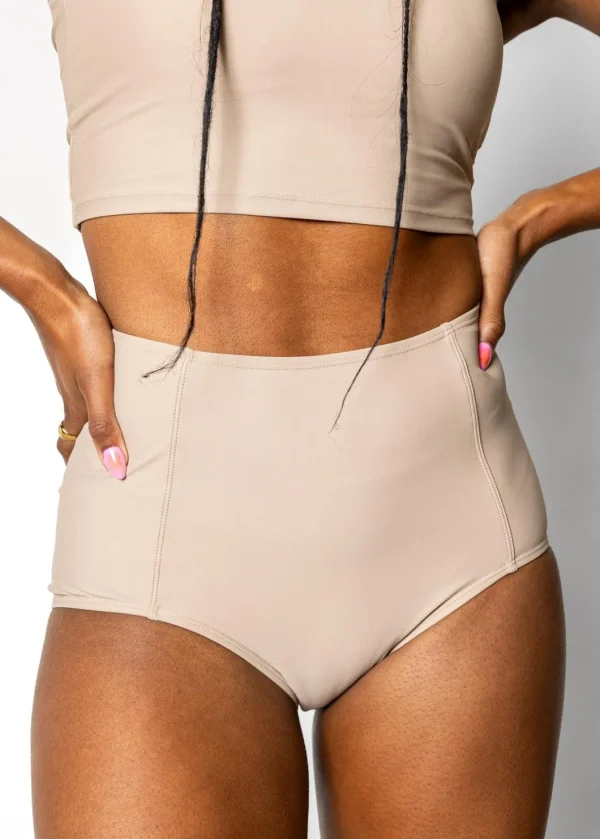 Taupe | High-Waisted Bottoms