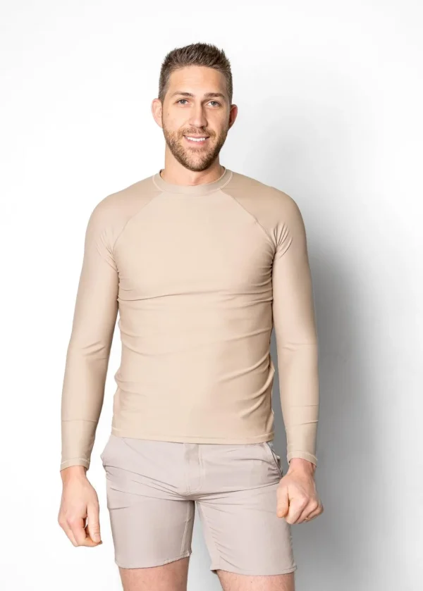 Taupe | Mens Rashguard Top
