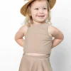 Taupe | Mini Racer Back Top