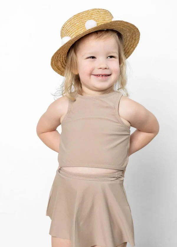 Taupe | Mini Racer Back Top