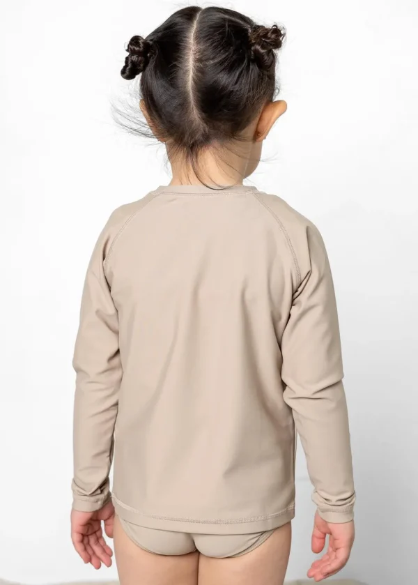 Taupe | Mini Rashguard Top (Unisex)