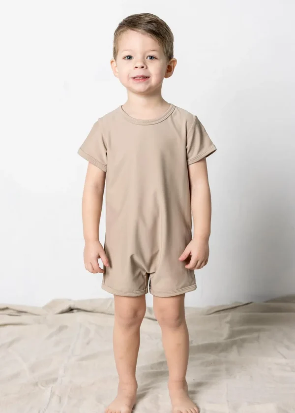 Taupe | Mini Shorties Rashguard (Unisex)