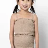 Taupe | Mini Smocked Bottoms