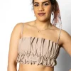 Taupe | Oversized Ruffle Top