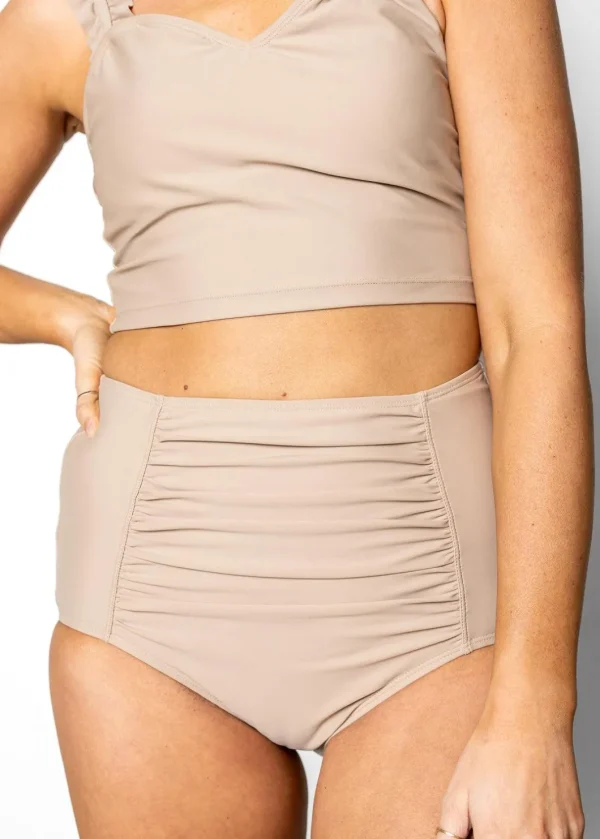 Taupe | Ruched Bottoms 2.0