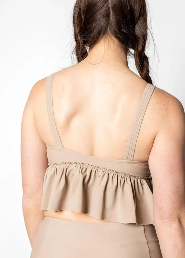 Taupe | V-Neck Top