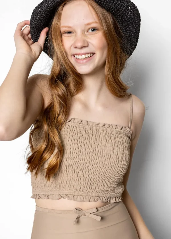 Taupe | Youth Bandeau Top