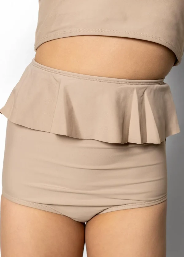 Taupe | Youth Peplum Bottoms