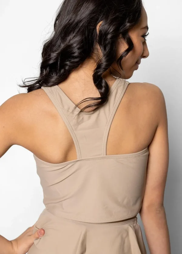 Taupe | Youth Racer Back Top