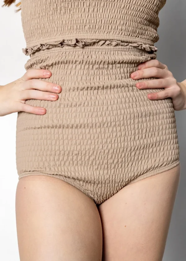 Taupe | Youth Smocked Bottoms