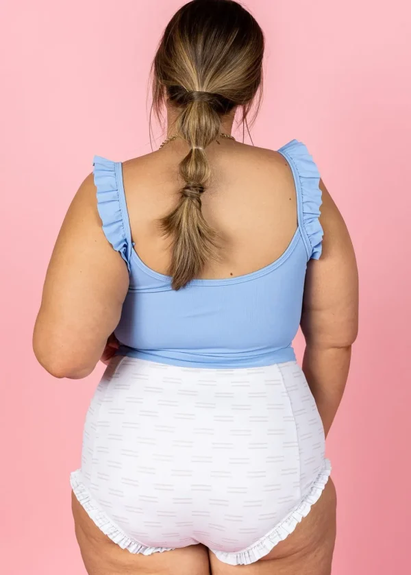 Taupe Dashes | All Ruffled Up Bottoms