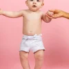 Taupe Dashes | Baby Euro Shorts