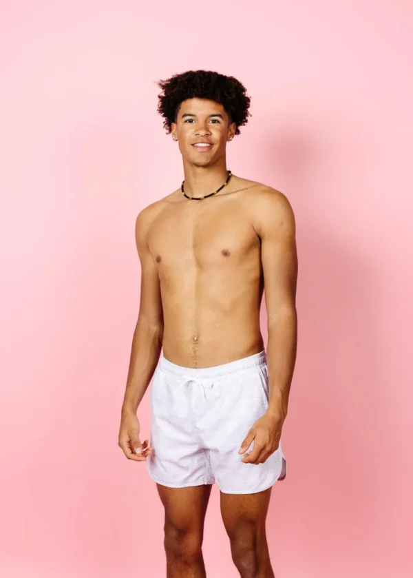 Taupe Dashes | Mens Retro Shorties