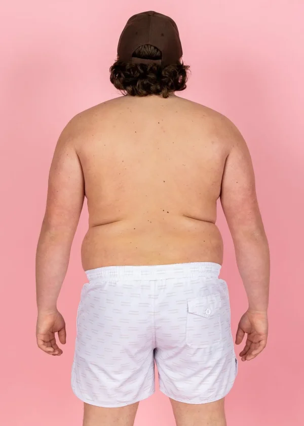 Taupe Dashes | Mens Retro Shorties
