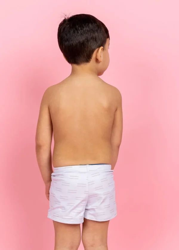 Taupe Dashes | Mini Euro Shorts