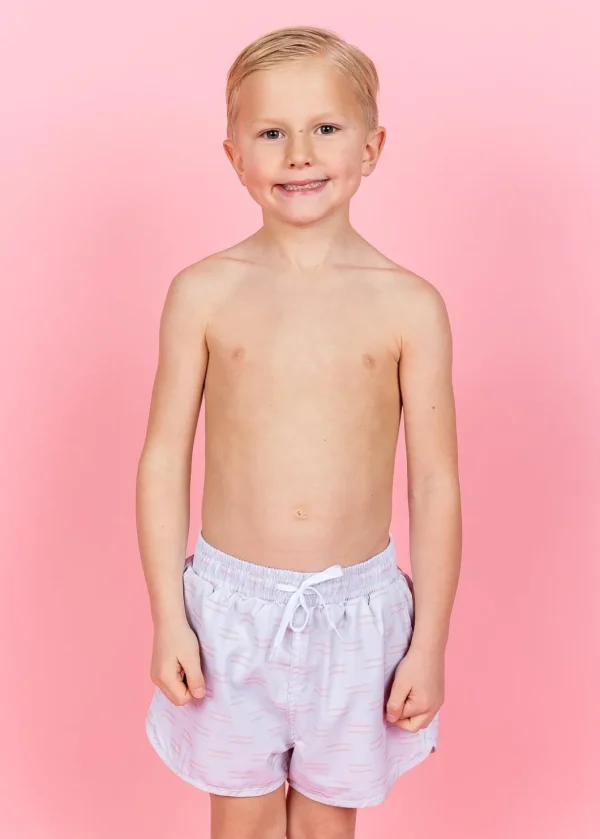 Taupe Dashes | Mini Retro Shorties