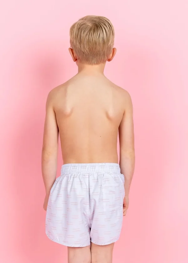 Taupe Dashes | Mini Retro Shorties