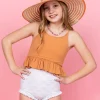 Taupe Dashes | Youth All Ruffled Up Bottoms