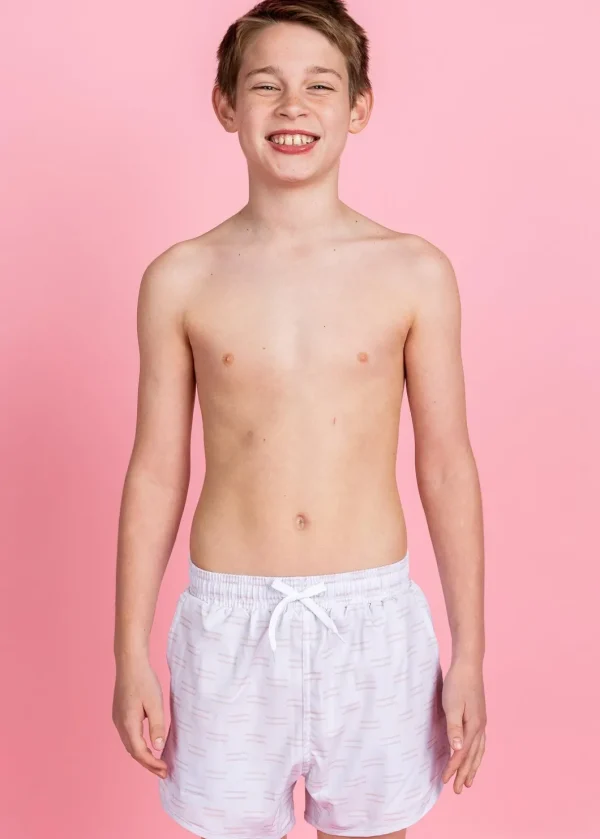 Taupe Dashes | Youth Retro Shorties