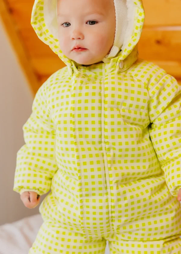 The Marshmallow Snow Suit | Citron Gingham