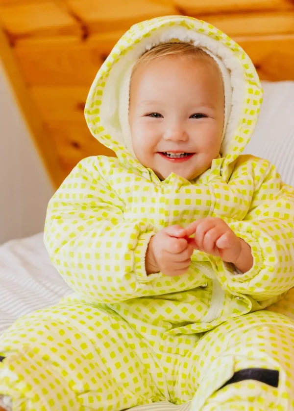 The Marshmallow Snow Suit | Citron Gingham