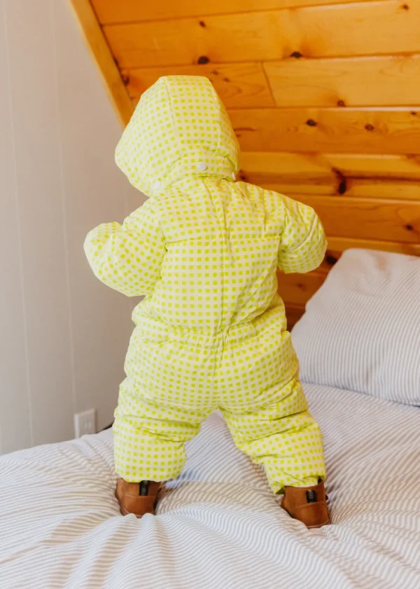 The Marshmallow Snow Suit | Citron Gingham