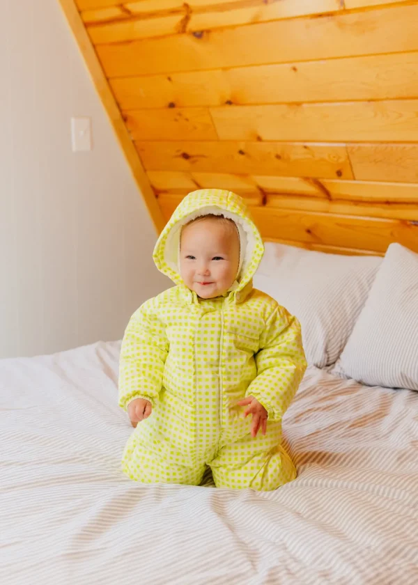 The Marshmallow Snow Suit | Citron Gingham