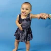 Tropical Night | Baby Skirted One-Piece