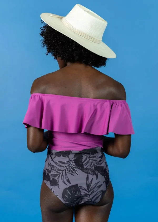 Tropical Night | Cut High Bottoms