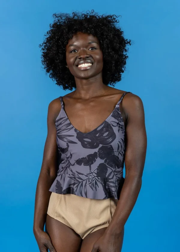 Tropical Night | Scoop Back Top