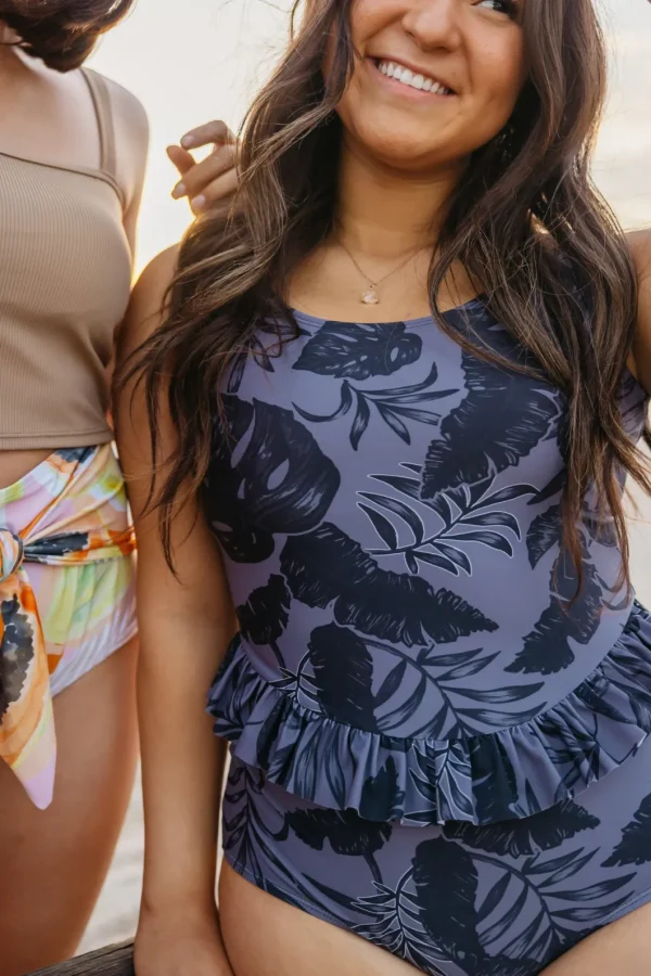 Tropical Night | Skirted One-Piece