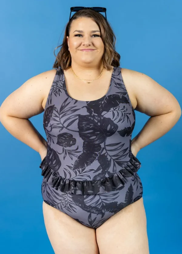 Tropical Night | Skirted One-Piece