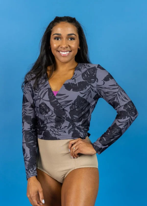 Tropical Night | Wrap Top Rashguard
