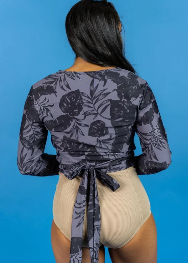 Tropical Night | Wrap Top Rashguard