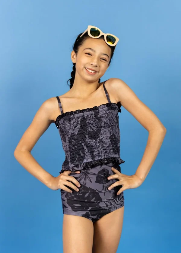 Tropical Night | Youth High-Waisted Bottoms