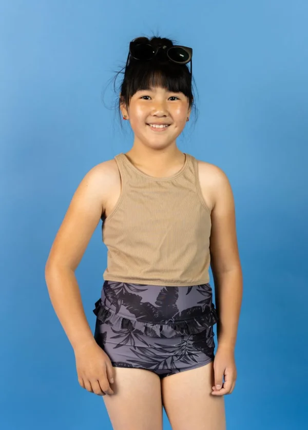 Tropical Night | Youth Mid-Ruffle Bottoms