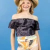 Tropical Night | Youth Ruffled Around Top