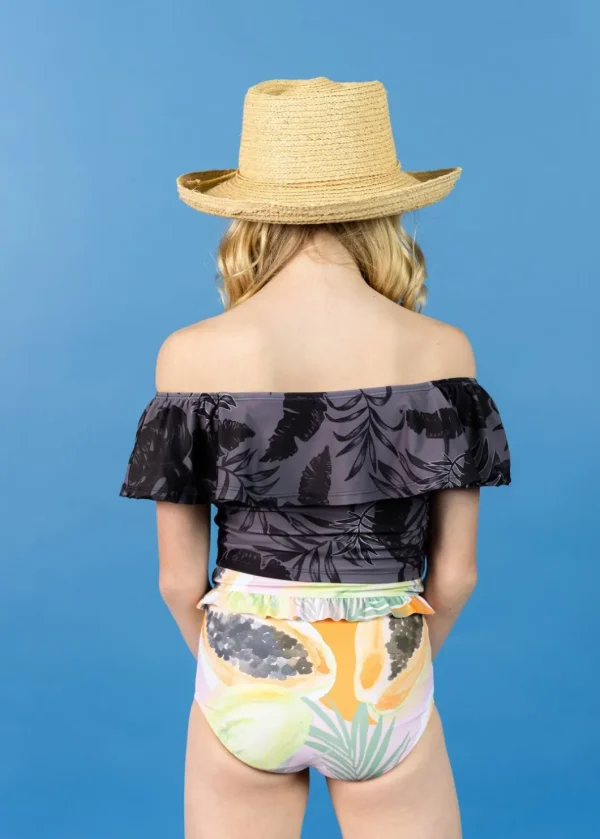 Tropical Night | Youth Ruffled Around Top