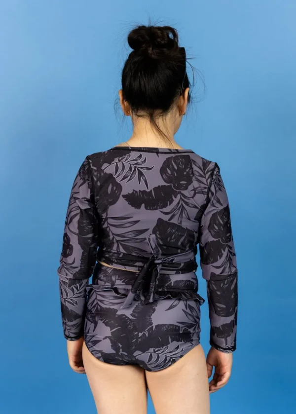 Tropical Night | Youth Wrap Top Rashguard