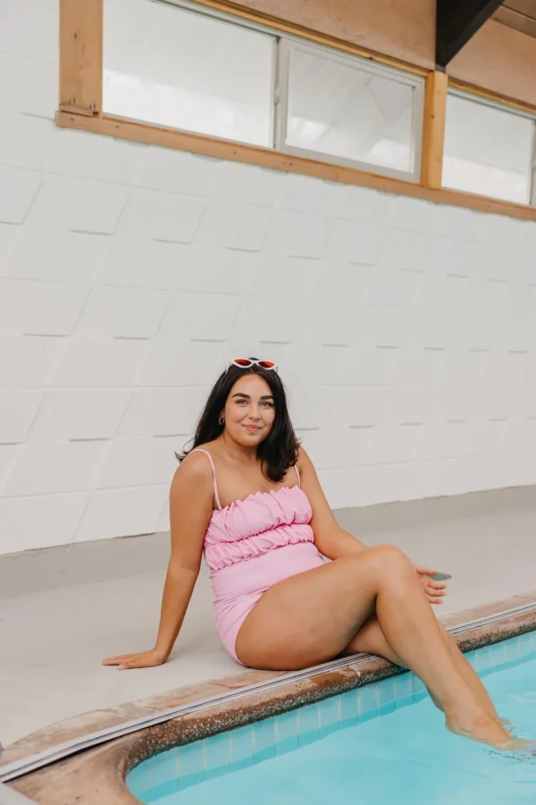 Ultimate Pink | Oversized Ruffle Top